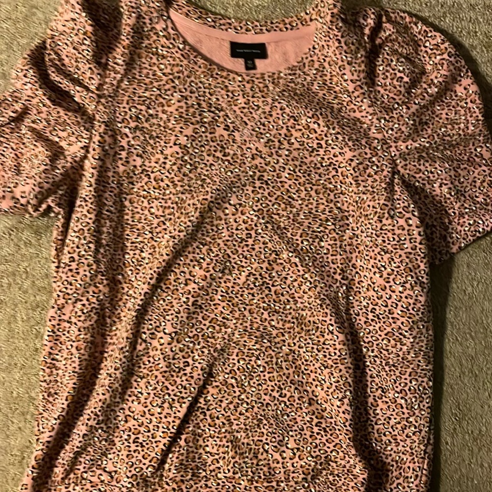 Women's Pink Leopard Print Top